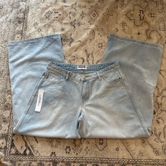 NWOT Princess Polly Ramos Low Rise‎ Denim Wide Leg Jeans - Picture 8 of 9